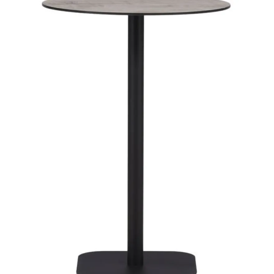 Baaripöytä Venture Home Milano, ø70cm, harmaa/musta
