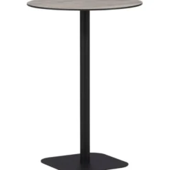 Baaripöytä Venture Home Milano, ø70cm, harmaa/musta
