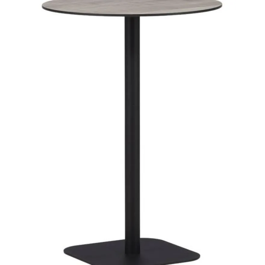Baaripöytä Venture Home Milano, ø70cm, harmaa/musta