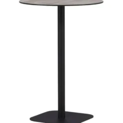 Baaripöytä Venture Home Milano, ø70cm, harmaa/musta