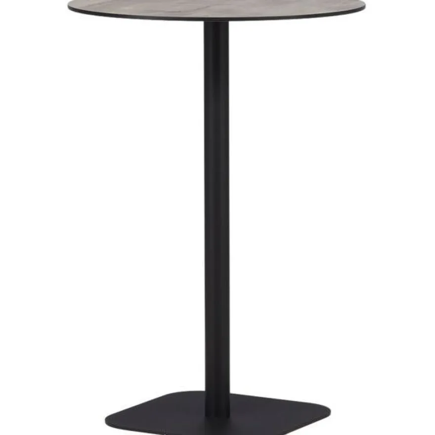 Baaripöytä Venture Home Milano, ø70cm, harmaa/musta