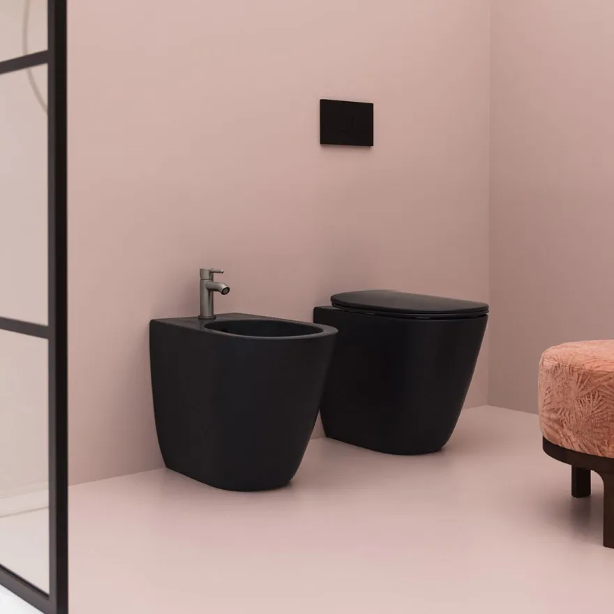 Bidee Lavabo Glomp, back to wall, matta, eri värejä