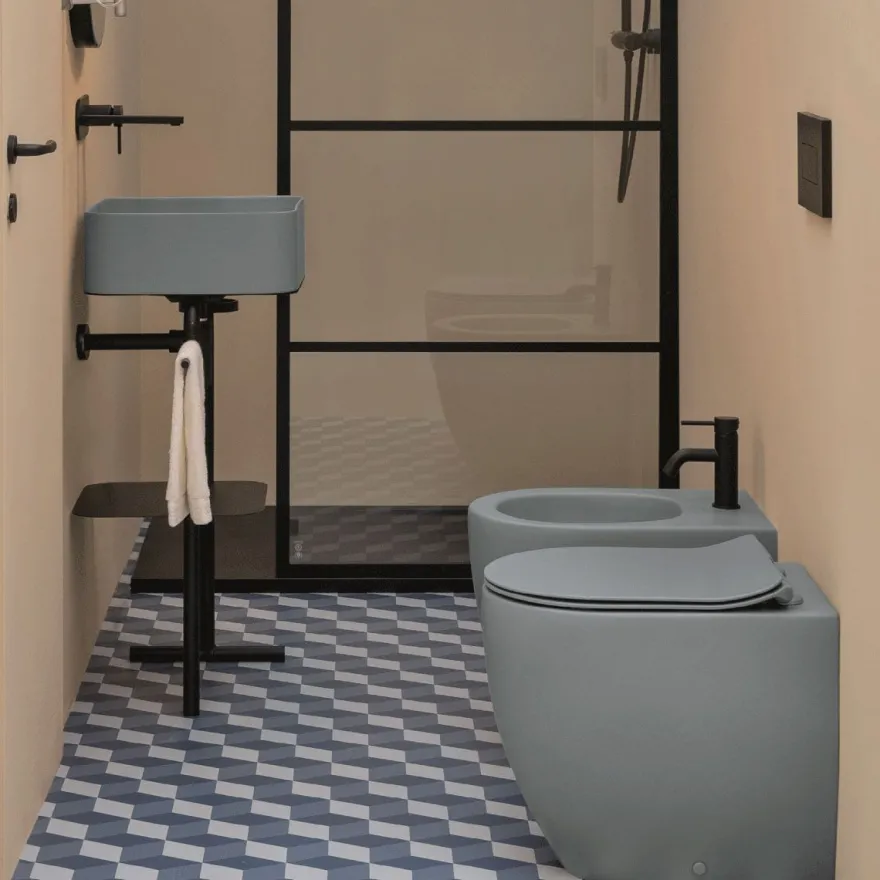Bidee Lavabo Glomp, back to wall, matta, eri värejä