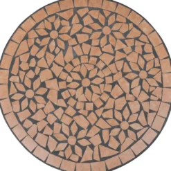 Bistropöytä 60 cm, terrakotta mosaiikki