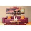 Canvas-taulu Artgeist African elephants family, eri kokoja
