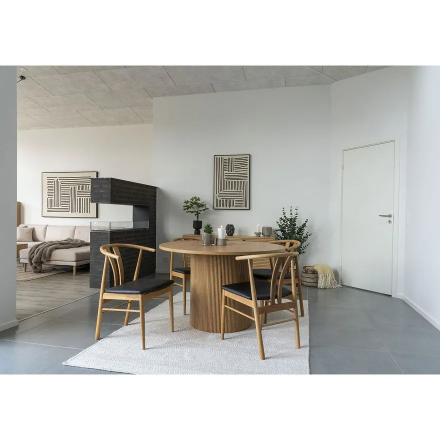 Canvastaulu House Nordic Lipari No.1, 60x90cm, musta/beige