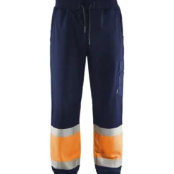 Collegehousut Blåkläder 1549 Highvis, mariininsininen/huomio-oranssi