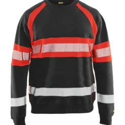 Collegepaita Blåkläder 3359 Highvis, musta/huomiopunainen