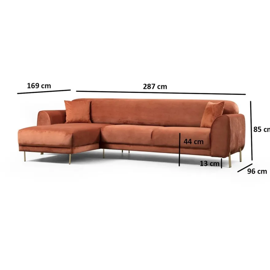 Divaanisohva Linento Furniture Image, vasen, eri värejä
