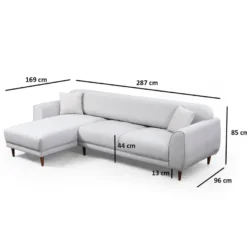 Divaanisohva Linento Furniture Image, vasen, eri värejä
