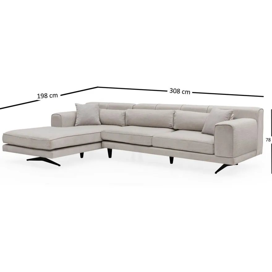 Divaanisohva Linento Furniture Jivago, vasen, eri värejä