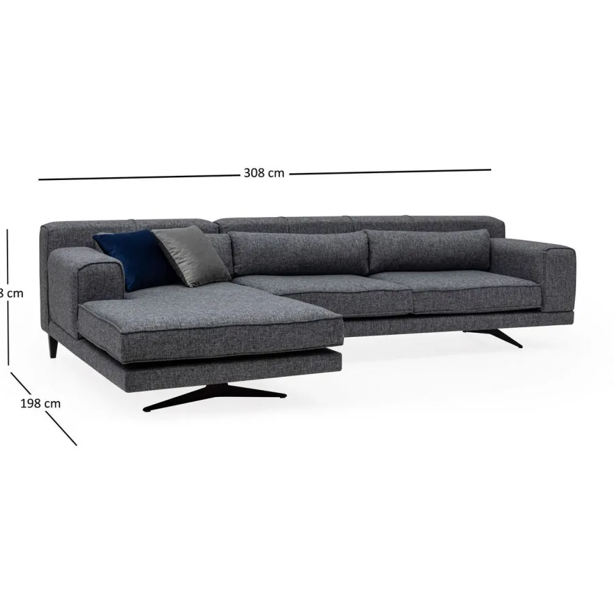 Divaanisohva Linento Furniture Jivago, vasen, eri värejä