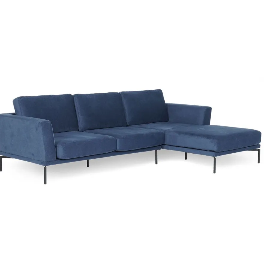 Divaanisohva Linento Furniture Jade Relax, 4-istuttava, sininen