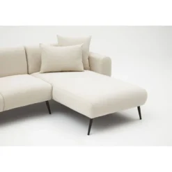 Divaanisohva Linento Furniture Side, 3-istuttava, oikea, kerma