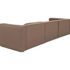 Divaanisohva Linento Furniture Mora XL, 3-istuttava, oikea, ruskea