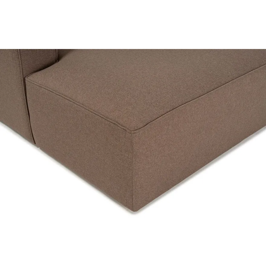 Divaanisohva Linento Furniture Mora XL, 3-istuttava, oikea, ruskea