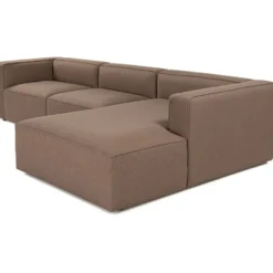 Divaanisohva Linento Furniture Mora XL, 3-istuttava, oikea, ruskea