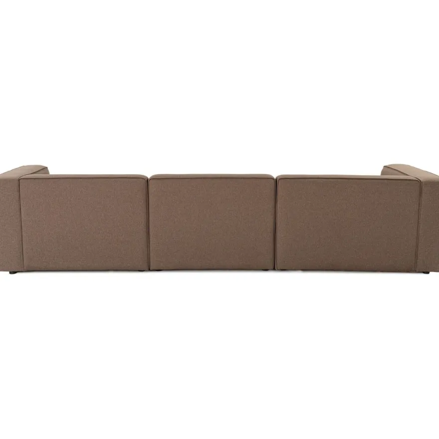 Divaanisohva Linento Furniture Mora XL, 3-istuttava, oikea, ruskea