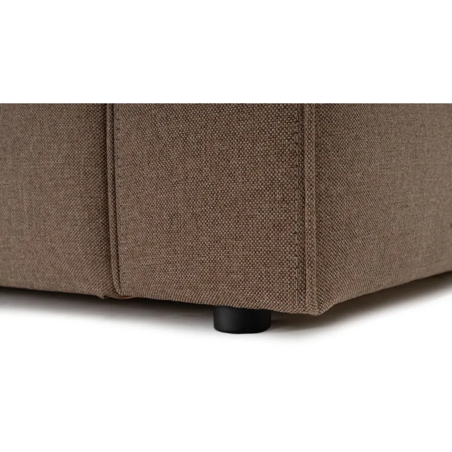 Divaanisohva Linento Furniture Mora XL, 3-istuttava, oikea, ruskea