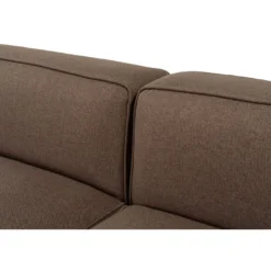 Divaanisohva Linento Furniture Mora XL, 3-istuttava, oikea, ruskea