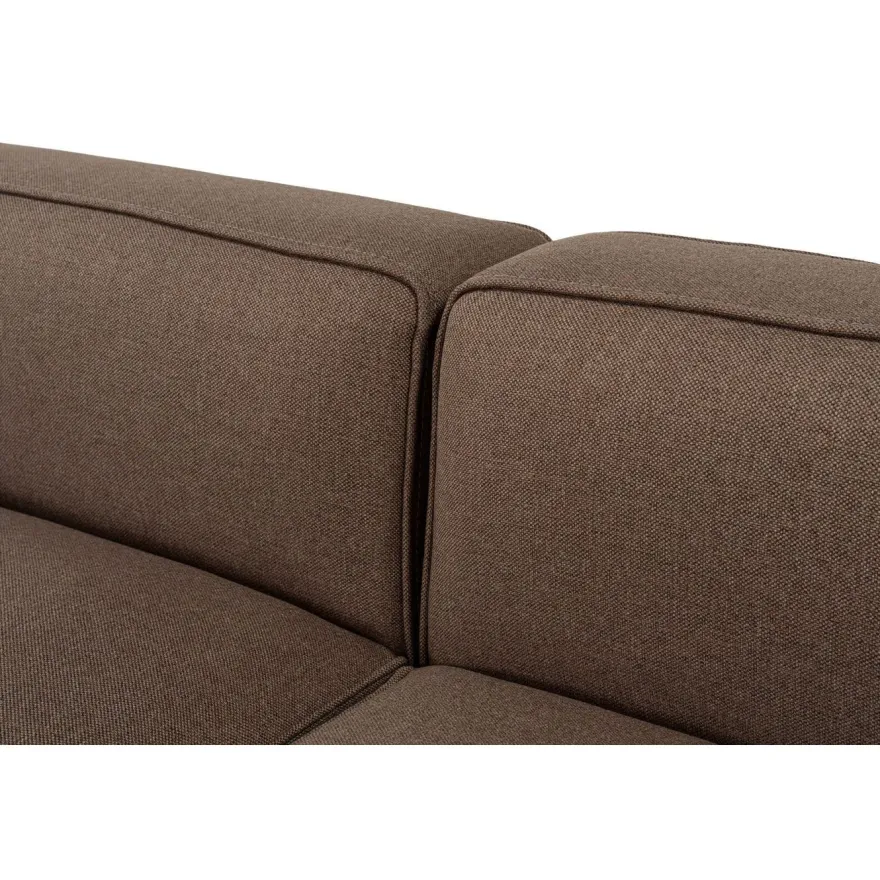 Divaanisohva Linento Furniture Mora XL, 3-istuttava, oikea, ruskea