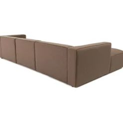 Divaanisohva Linento Furniture Mora XL, 3-istuttava, vasen, ruskea