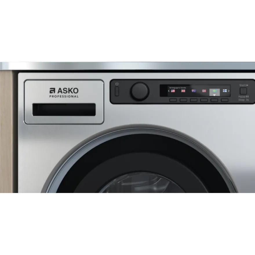 Edestä täydettävä pesukone Asko Professional WMC6763VC.S, 7kg, 1600rpm