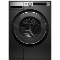 Edestä täydettävä pesukone Asko W7096XG, 9kg, 1600rpm, musta