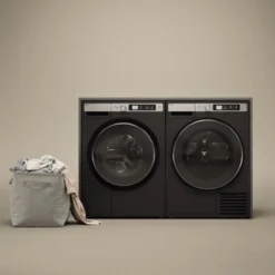 Edestä täydettävä pesukone Asko W7096XG, 9kg, 1600rpm, musta