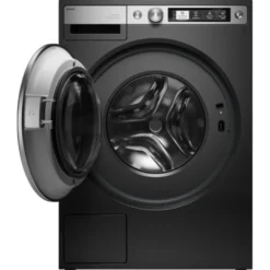 Edestä täydettävä pesukone Asko W7096XG, 9kg, 1600rpm, musta