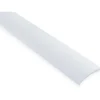 Eritasolista Maler sileä, 0-10mm, 6.2x41x1000mm, alumiini, tarra, valkoinen maalattu