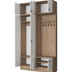 Eteisen säilytyskokonaisuus Linento Furniture EA145, 119.6x226.4cm