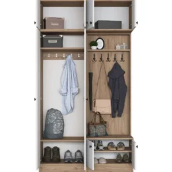 Eteisen säilytyskokonaisuus Linento Furniture EA145, 119.6x226.4cm
