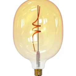Filamenttilamppu Airam SmartHome SPIRAL FILAMENT, 4.9W, E27, 380lm, 1800-3000K, amber