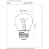 Filamenttilamppu Lucide G45, Ø4.5cm, IP20, 3W, 165lm