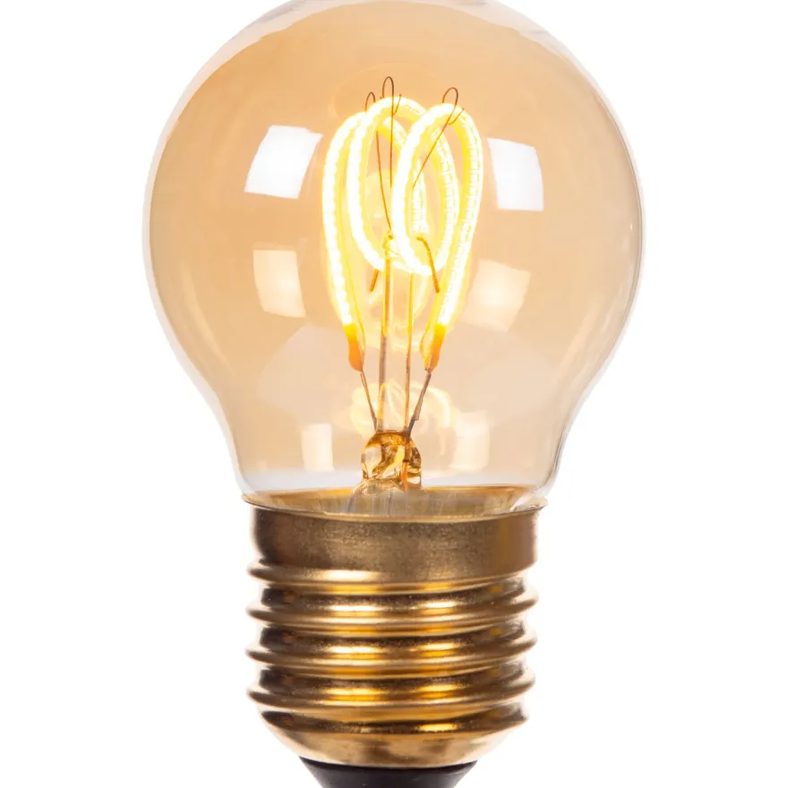 Filamenttilamppu Lucide G45, Ø4.5cm, IP20, 3W, 165lm