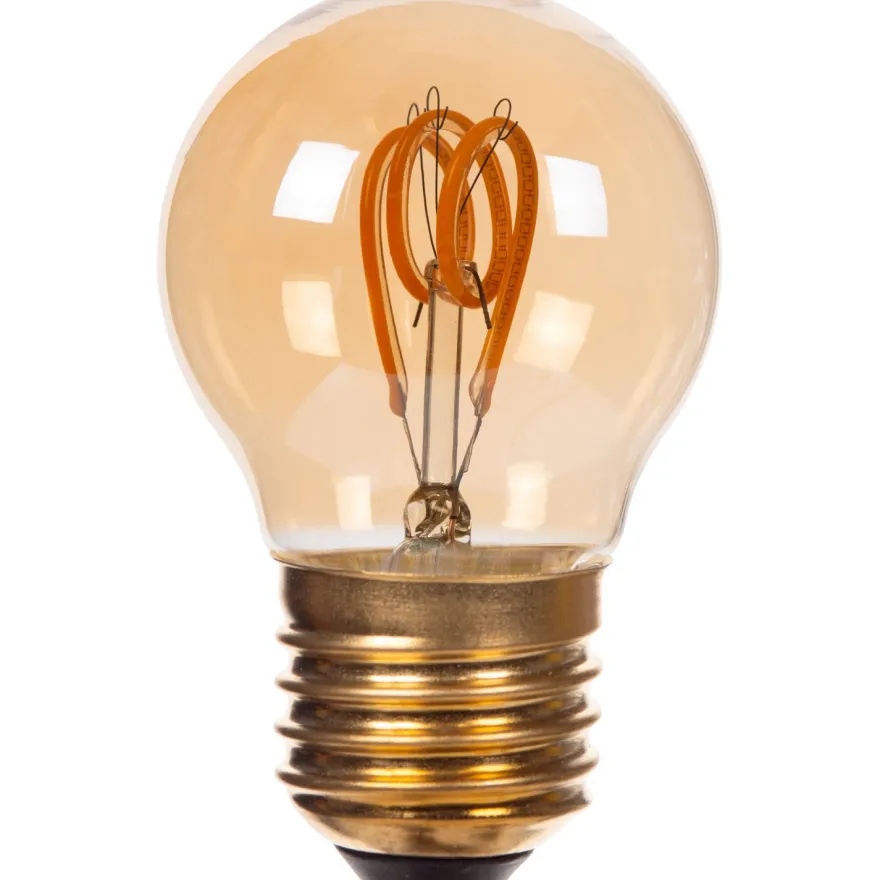 Filamenttilamppu Lucide G45, Ø4.5cm, IP20, 3W, 165lm
