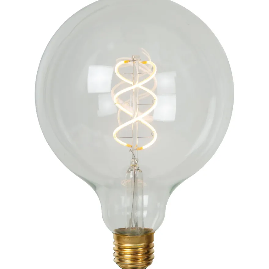 Filamenttilamppu Lucide G125, Ø12.5cm, IP20, 4.9W, kirkas
