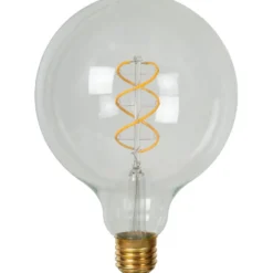 Filamenttilamppu Lucide G125, Ø12.5cm, IP20, 4.9W, kirkas