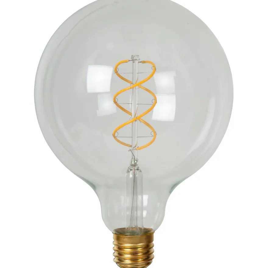 Filamenttilamppu Lucide G125, Ø12.5cm, IP20, 4.9W, kirkas