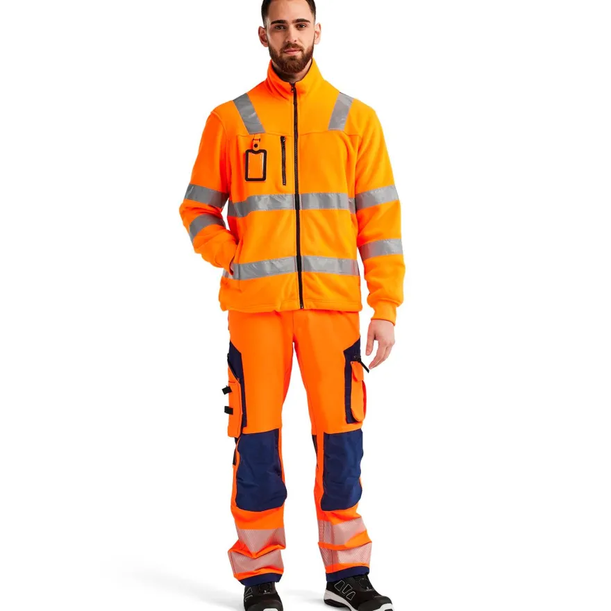Fleecepusero Blåkläder Highvis 4853, oranssi