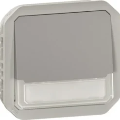 Hakuvalollinen vaihtopainikemekanismi Legrand Plexo 10 A IP55 12 V hakuvalolla, harmaa