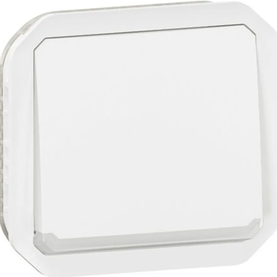 Hakuvalollinen vaihtopainikemekanismi Legrand Plexo 10 A IP55, valkoinen