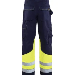 Housut Blåkläder 1478 Multinorm, mariininsininen/huomiokeltainen