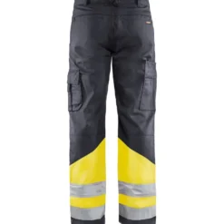 Huomiohousut Blåkläder 1564 Highvis, harmaa/huomiokeltainen