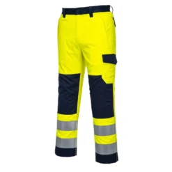 Huomiohousut Portwest MV46 Modaflame, keltainen/sininen