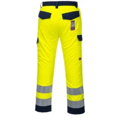 Huomiohousut Portwest MV46 Modaflame, keltainen/sininen
