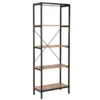 Hylly Home4You Lavina 60x30x165cm, saarni/musta