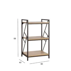 Hylly Home4You Study 60x40x99cm, tammi