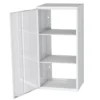 Hyllykaappi Polaria 400x850x350 mm, yläkaappi vasenkätinen, 2 hyllyä, valkoinen